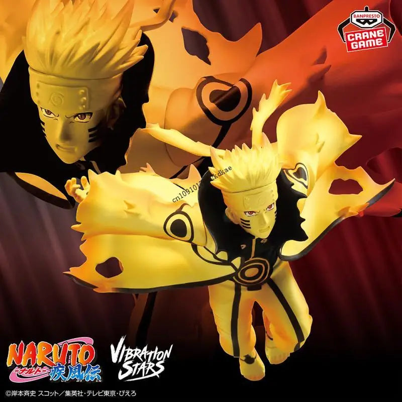 В наличност Bandai Banpresto Оригинални ВИБРАЦИОННИ ЗВЕЗДИ Наруто Шипуден Узумаки Наруто Декорации за плот Фигурка Аниме герои
