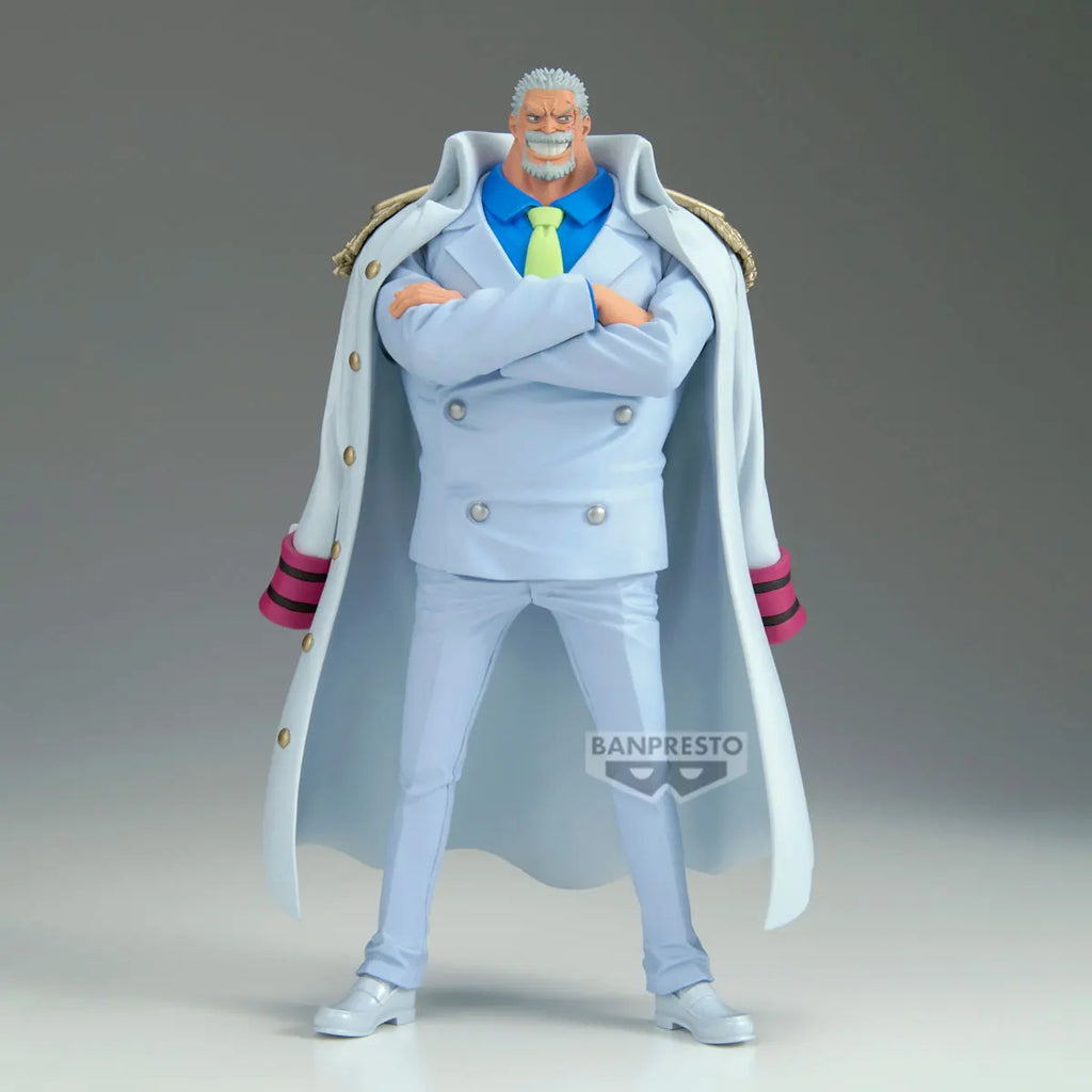 В наличност Оригинални BANPRESTO ONE PIECE DXF Monkey D Garp PVC Аниме Фигурки Екшън Фигурка Модел Играчки Подарък