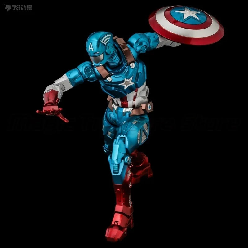【MT】Sentinel Marvel Fighting Armor Marvel Series Captain America Steven Rogers Movable Anime Model Anime Figure