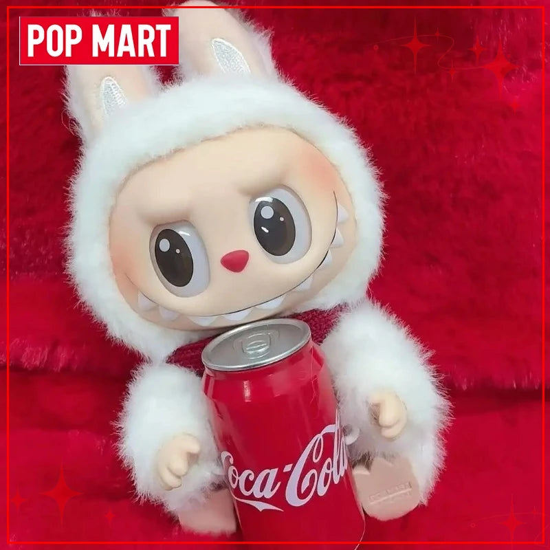 Genuine POP MART Labubu The Monsters Coca Cola Series Blind Box Vinyl Face Plush Doll Pendant Action Figure Christmas Gifts
