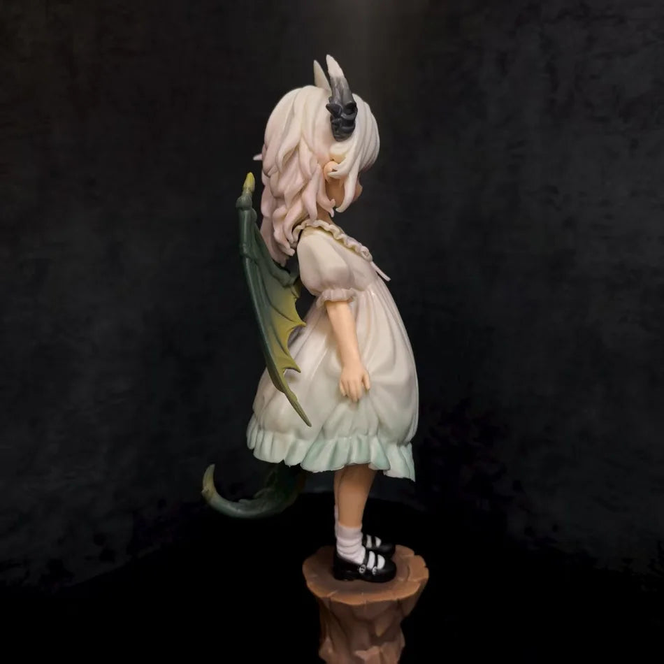 Hot sale Angry Dragon Girl Figure GK Original Beauty Girl Loli Anime 2D Model Desktop Chassis Ornaments Peripherals