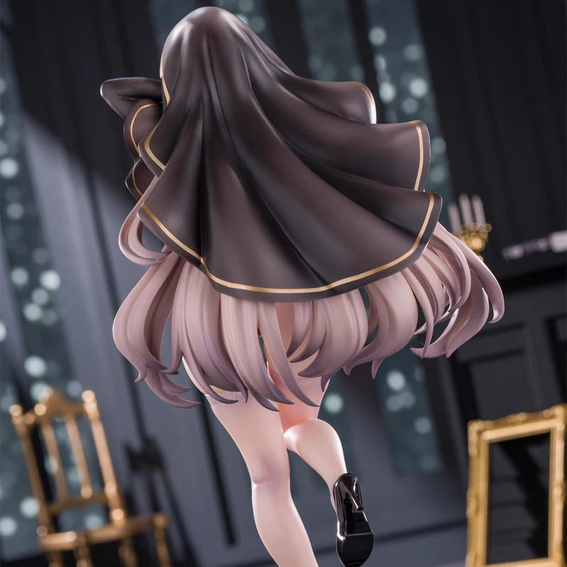27cm PINKMANGO Shisuta-erufu By Sorananiiro Anime Girl Figure Nun Elf Action Figure Tsuki Uzaki Figurine Model Doll Toys Gifts
