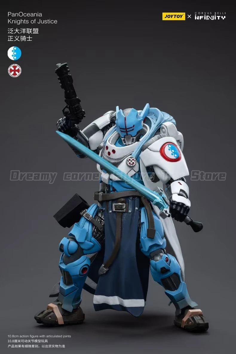 【In Stock】JOYTOY Infinity PanOceania Knights of Justice 1/18  Action Figure with Articulated Joints