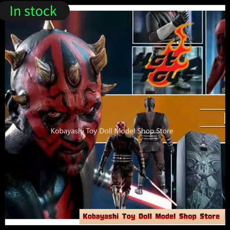 In Stock Hottoys Ht 1/6 Tms024 Star Wars, The Clone Wars Darth Maul Action Figure Model Toy 29cm Collectible Ornament Gift
