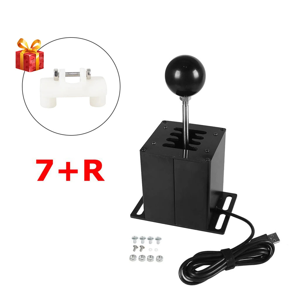 PC USB H Gear Shifter For Logitech G27 G29 G25 G920 For Thrustmaster T300RS/GT Shift Knob For ETS2 Simracing Racing Game