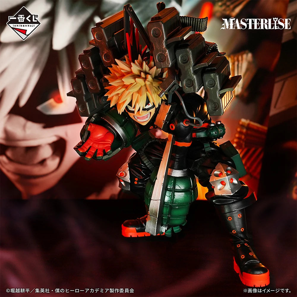 In Stock Original BANDAI Ichiban Kuji My Hero Academia Midoriya Izuku Shoto Todoroki Katsuki Bakugo Figure Anime Model Boxed Toy