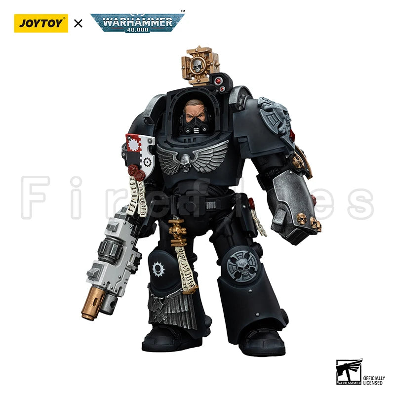 1/18 JOYTOY Action Figure 40K Iron Hands Captain in Terminator Armour Anime Model Toy
