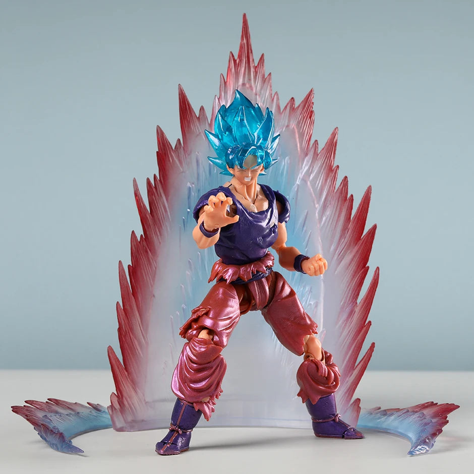DragonBall Shining Soul Blau Goku Kaio Ken Sammlung Actionfigur PVC Modell Figurals