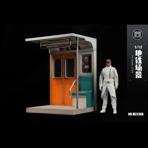 MMMtoys M2316B 1/12 lights can be turned on The Subway Scene Resin Model Fit 6in Action Figure