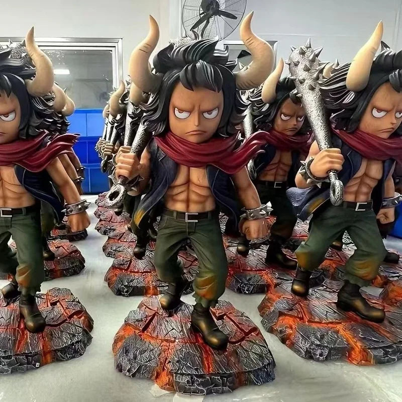 23cm One Piece Kaido Anime Figures Childhood Series Manual Model Pvc Action Figure Collection Ornament Toy Children Gift