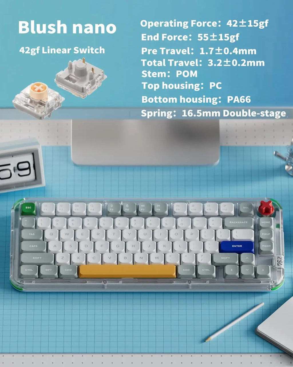 NuPhy® NuPhy Kick75 Hybrid-Profile Custom Mechanical Keyboard Firmware NuPhyIO