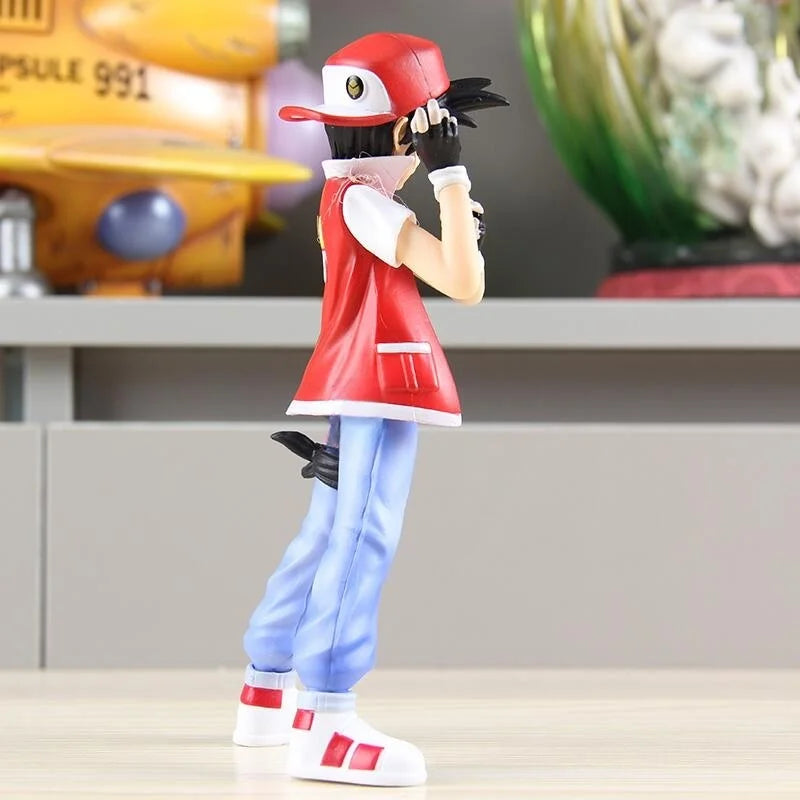 New Anime Ash Ketchum Trainer Figure Scene Collection Aciton Figure Cute Model Pvc Children Doll Decoration Children Toys Gifts