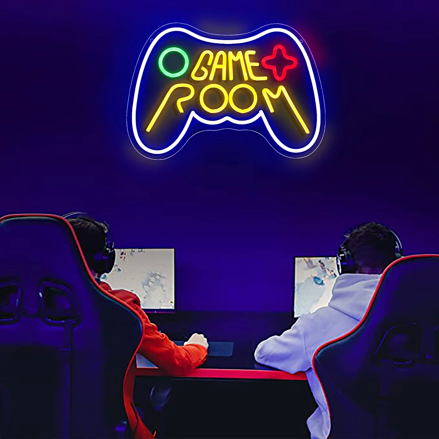 LED Game Room Neon Sign Game Room LED Sign Light Gamer Gift for Teen Boys Game Room Decor Bedroom Wall Gaming Wall Decoration