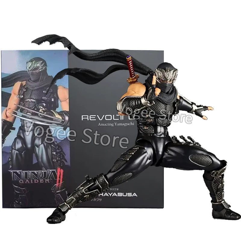 KAIYODO Revoltech 1/12 Amazing Yamaguchi Ryu Hayabusa Ninja Gaiden Anime Action Figures Collection Model Customized Decorate Toy