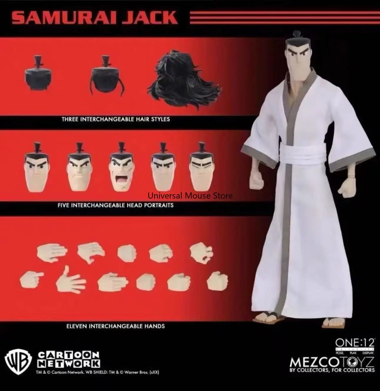 In Stock Mezco One:12 Samurai Jack Action Figure