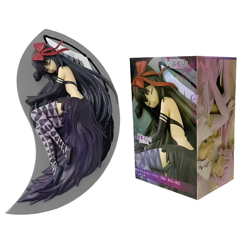 Magical Girl Xiaoyuan Anime Handmade Sleeping Position Xiaoyuan Xiaomei Flame Figure PVC Model Desktop Ornament Peripheral Gift
