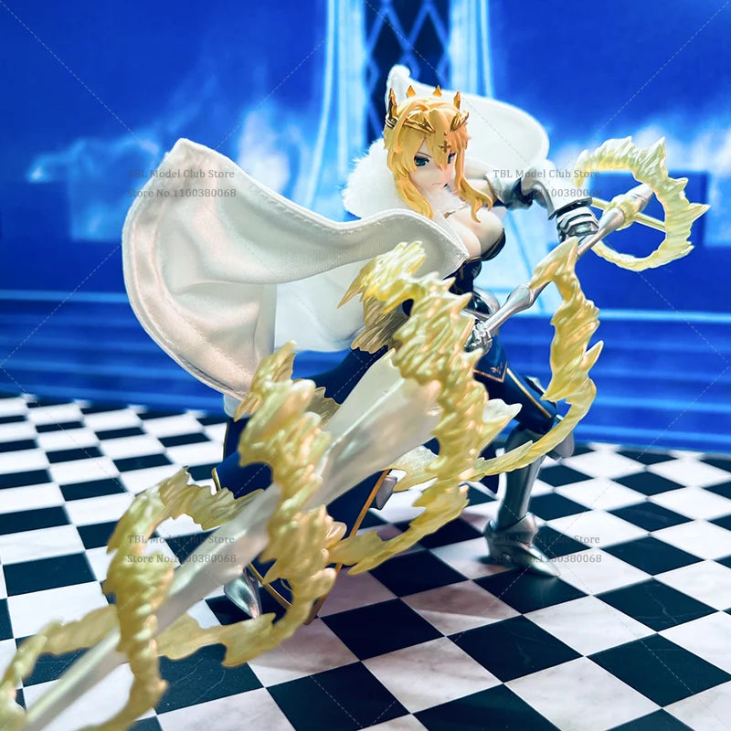 1/12 Scale Female Clothes White Cloak Fate/Zero Altria Pendragon Japanese Anime For figma 6-inch Action Figure Soldier Scene