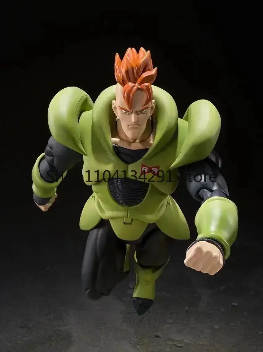 Original Bandai SHF Dragon Ball Android No. 16 SDCC Limited Edition CJ Convention Japan Figure Model Birthday Gift Toy