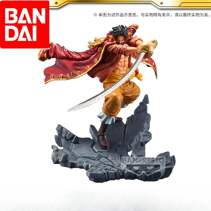 Authentische Bandai One Piece MANHOODsp Gol D. Roger Preisfigur, Banpresto Hochwertiges PVC, Klassisches Design, Anime-Geschenk/Dekoration für Zuhause
