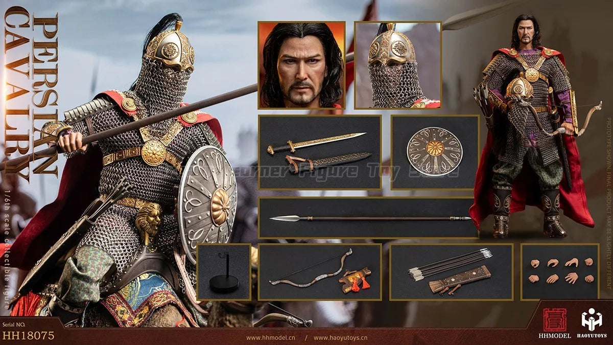 【In Stock】HHMODEL HAOYUTOYS HH18075 Imperial Legion Persian Heavy Cavalry 1/6 Action Figure Toy Collection