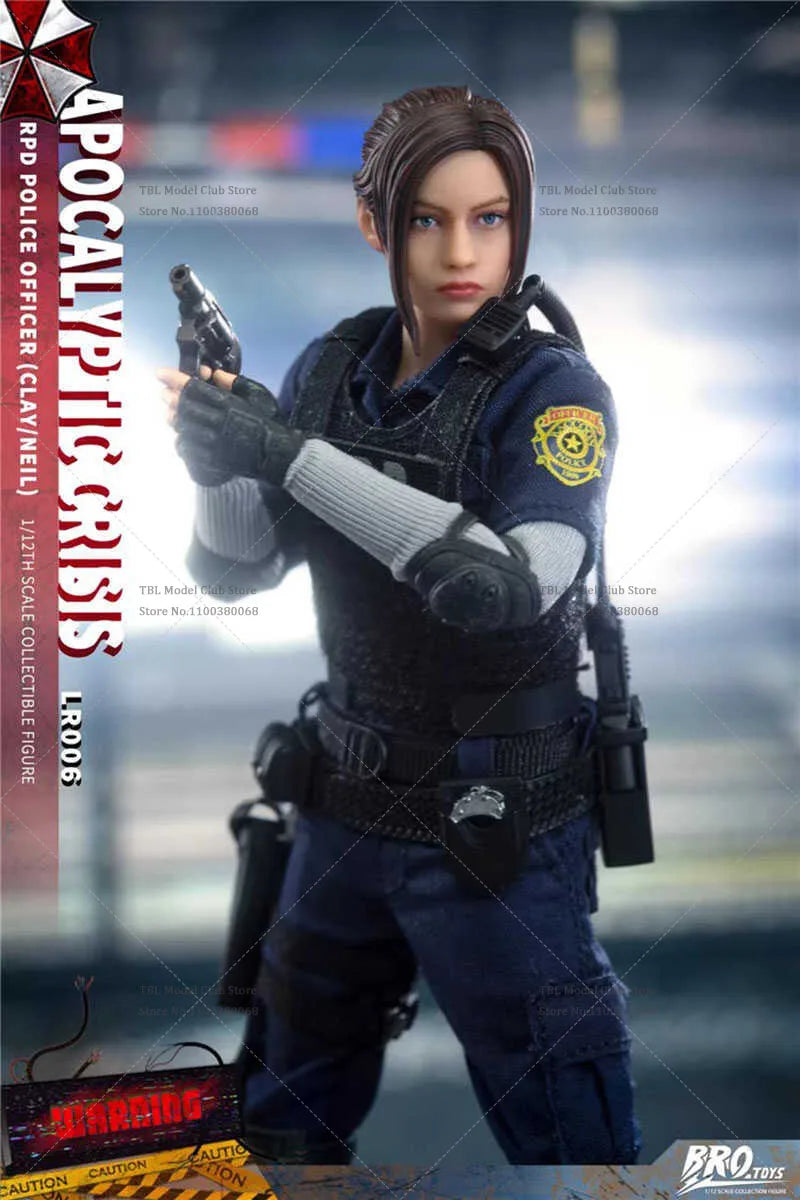 Limited Stock BROTOYS LR006 1/12 Scale Adventure Game RPD Police Officer Suit Clay Neil Double Persion Version 6In Action Figure