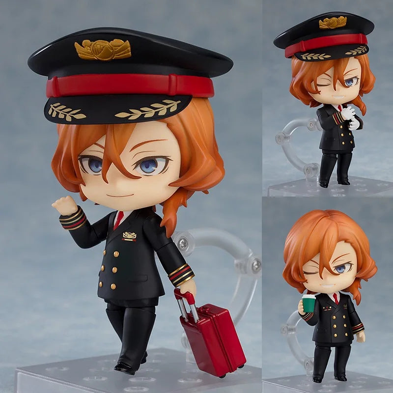 10CM Q-version Bungo Stray Dogs Nendoroid KO Articulated Action Figures Model Kit Desktop Ornament Collectible Toys Statue Gift