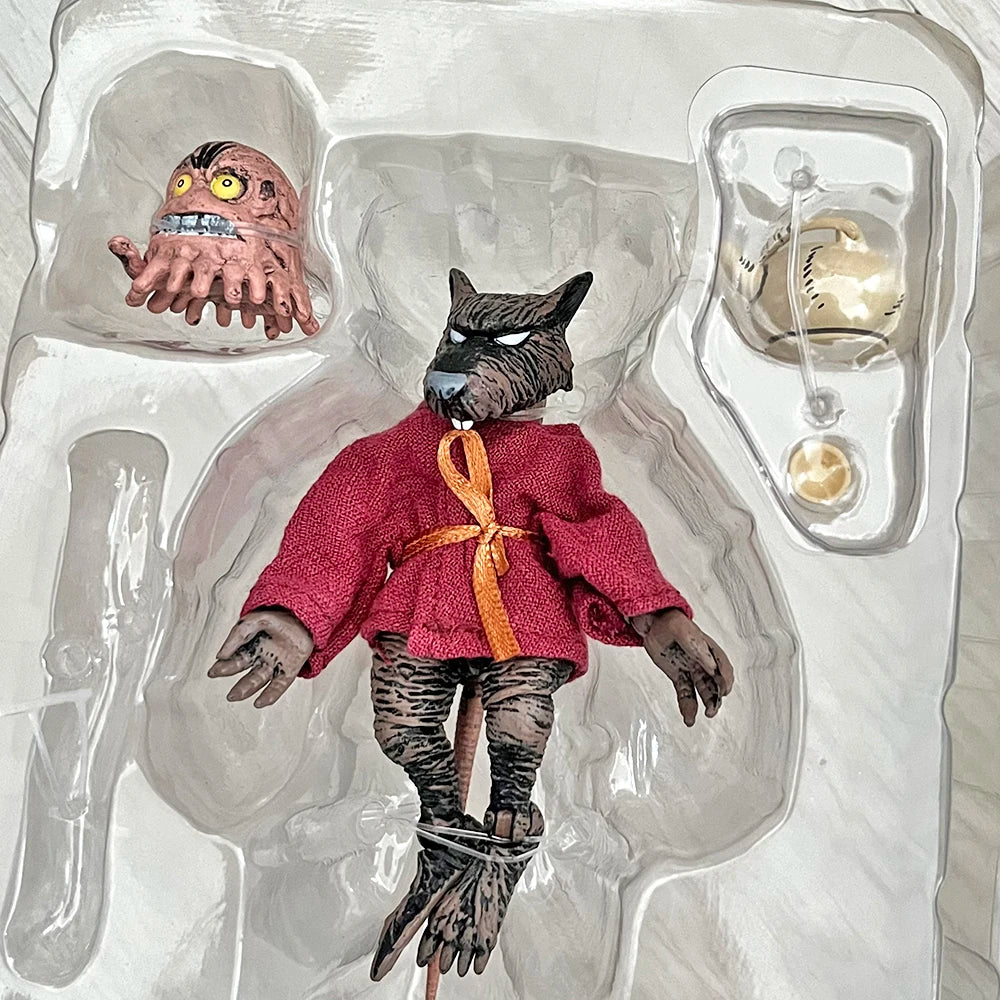 NECA Turtles Rabbit Splinter Master'S Portable Mouse Figure Black and White Usagi Yojimbo Version TMNT Toys Birthday Gifts