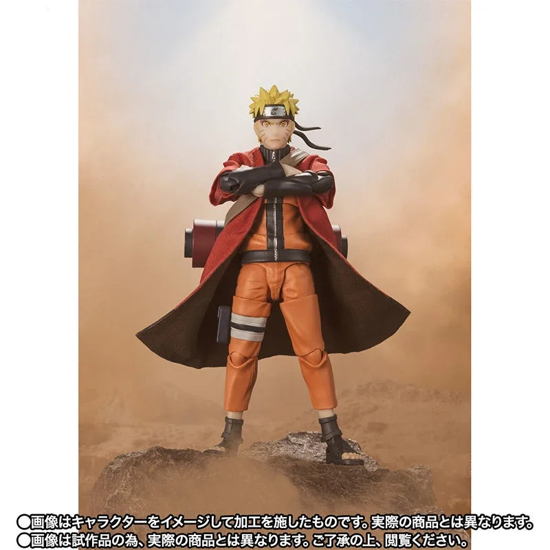 Bandai In Stock Original box S.H.Figuarts SHF NARUTO UZUMAKI SAGE MODE action anime model kit finished toy gifts for kids