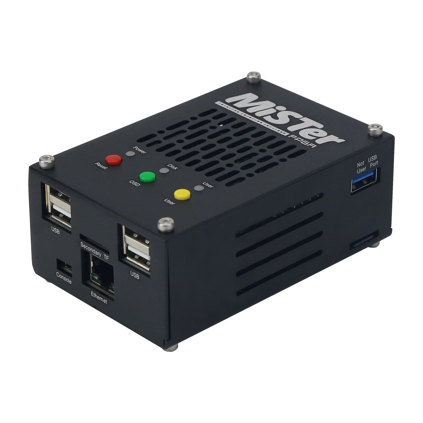 HamGeek Metal Enclosure Open-source-Mister Game Console with Cyclone V SoC FPGA Development Board and 32GB TF Card