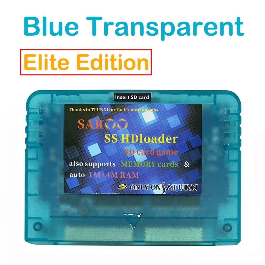 2025 Newest V0.7 SAROO SS HDloader Game Reader Cartridge Card Support SD TF Menory Cards Play Games Without CD for Saturn System