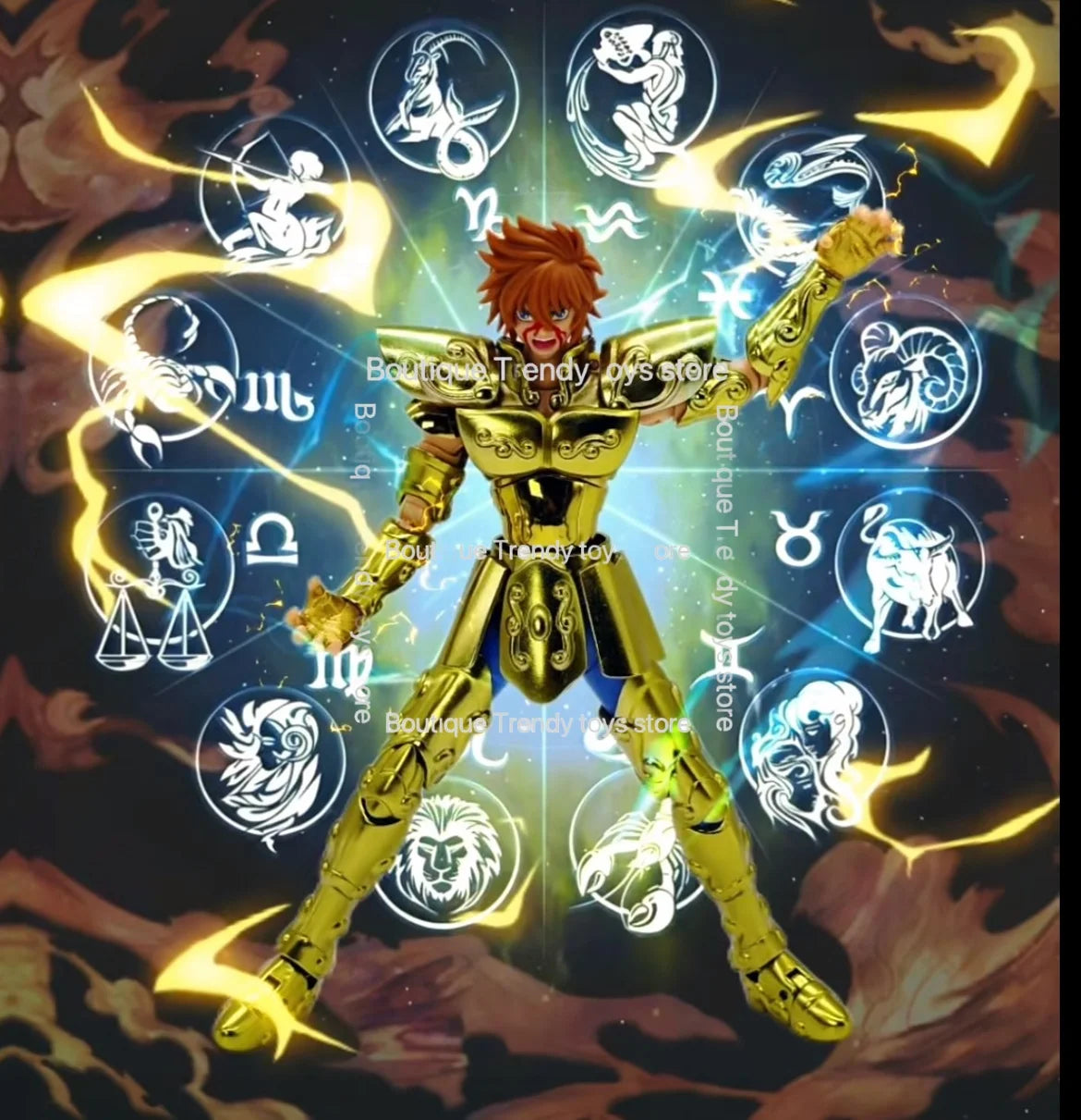In Stock ST Saint Seiya Style EX LC Leo Regulus The Lost Canvas Alloy Articulated Collectible Anime Action Figure for Adults