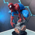 1/4 Marvel Spider Man Figure Spiderman Iron Man Mk6 Captain America Shield Figure Toys Statue Gk Resin Creative Collectible Gift