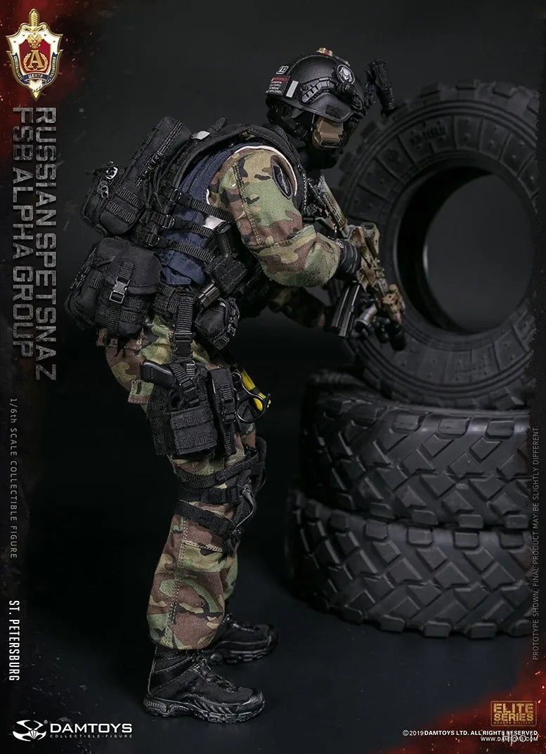 【MT】DAMTOYS NO.78071 RUSSIAN SPETSNAZ FSB ALPHA GROUP St.Petersburg 1/6 Action Figure Model Toy Gift