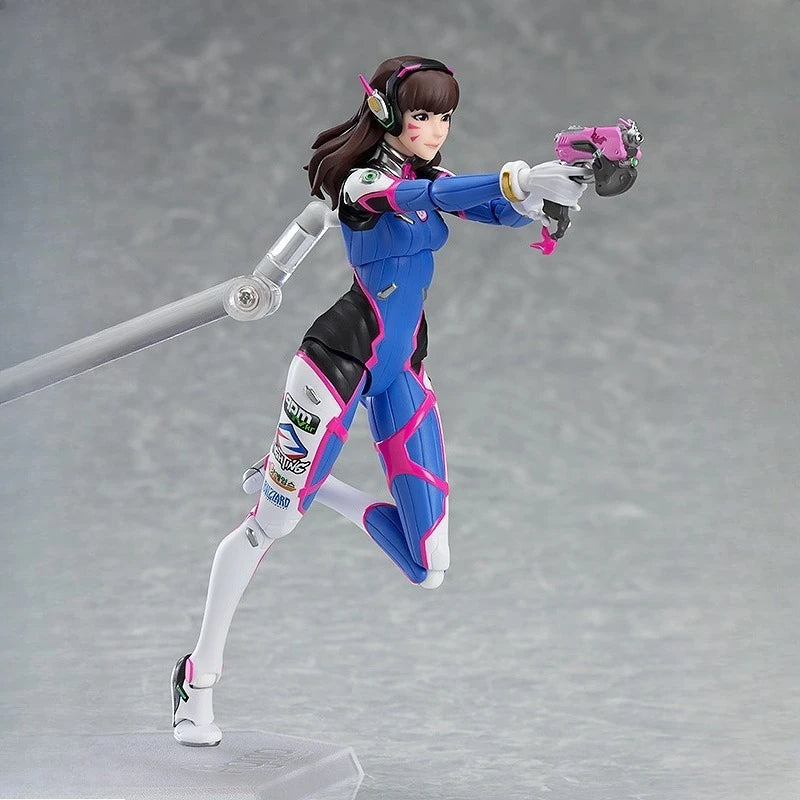 Max Original Figma Series《Overwatch: D.Va》Anime Action Figure Assembly Model Toys Collectible Model Ornaments Gifts for Children