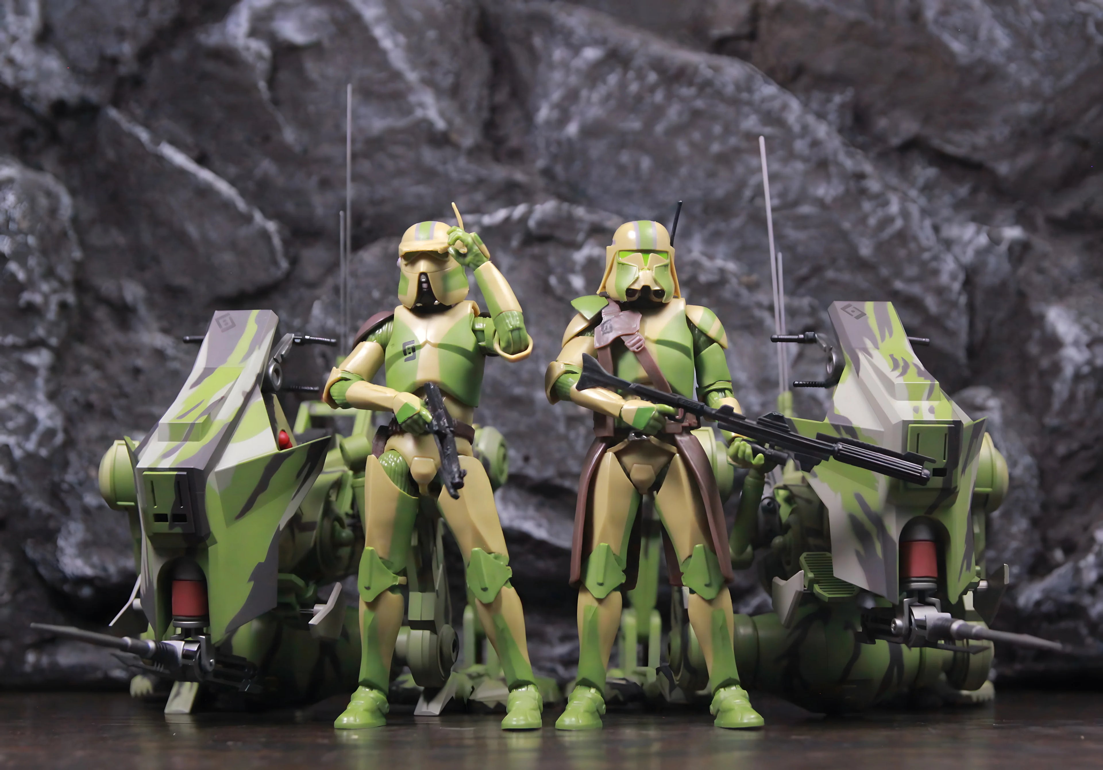 6inchs Scale 1:12 41st Elite Corps AT-RT ATRT All Terrain Reconnaissance Transports ﻿Clone ARF Trooper 6" Action Figure Toys