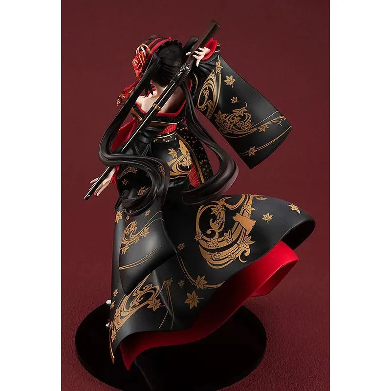 100% Original:DATE A LIVE Tokisaki Kurumi Sakuran 23.8cm PVC Kimono beauties Anime Figure Model Toys Figure Collection Doll Gift