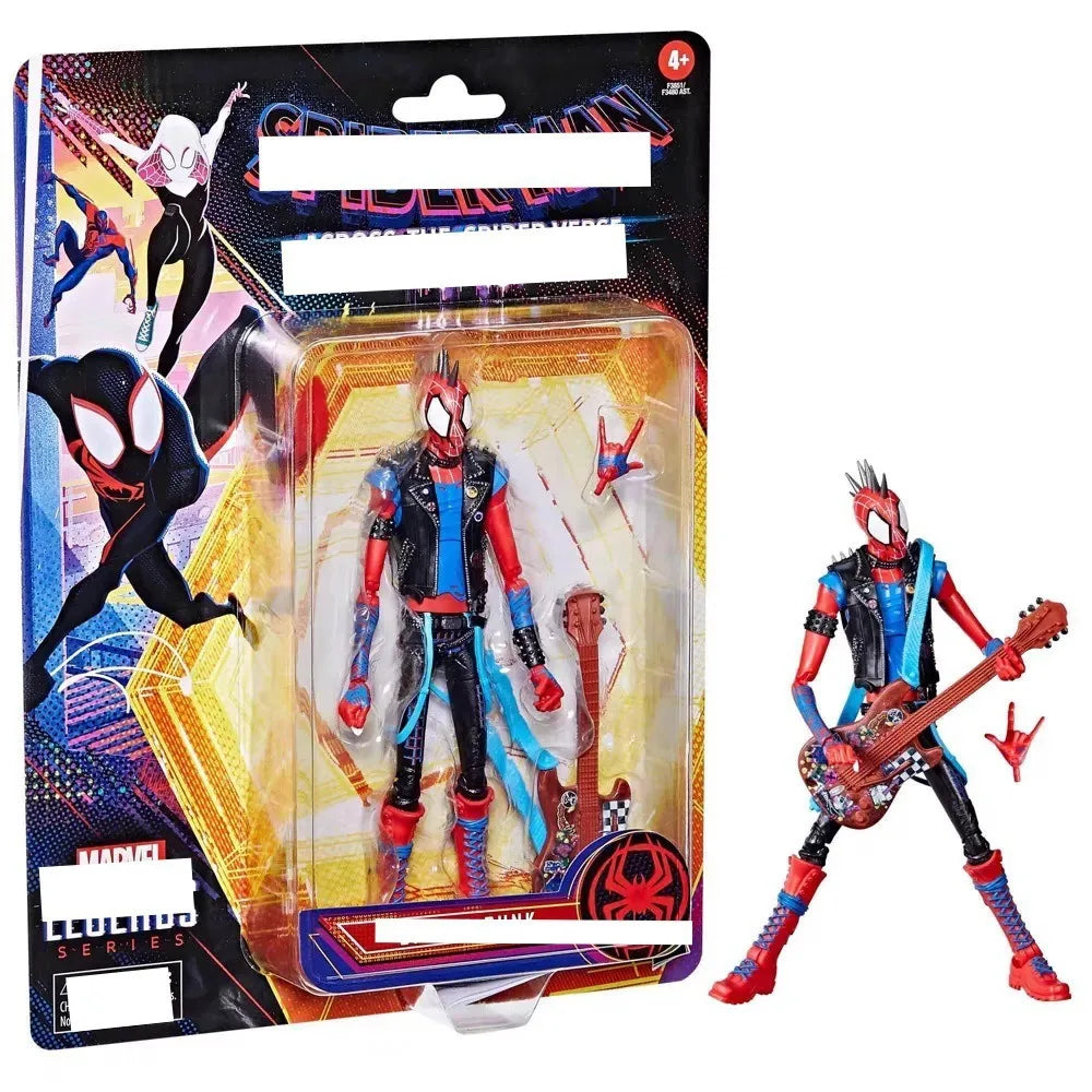 16cm CT MARVEL  Across the SpiderVerse Spider Punk Hobby Anime Collection Action Figures Mobile Handheld Toy Model Ornament Gift