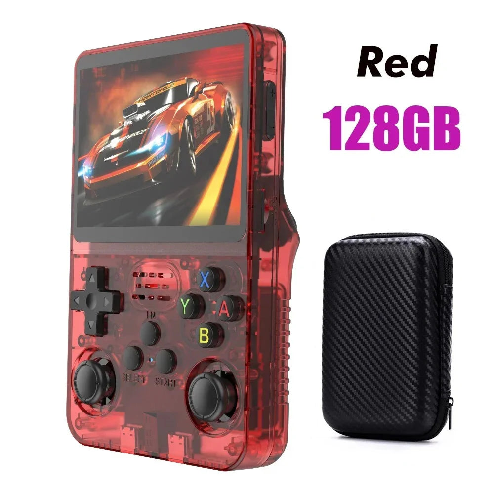Portable Pocket Video Player 64GB 128G R36S Retro Handheld Video Game Console Linux System 3.5 Inch IPS Screen to 20000 Games