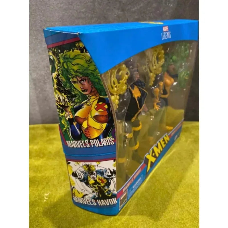 【Spot Goods】Original Hasbro Marvel Legends Series X-MAN HAVOK & POLARIS Anime figura juguete modelo Collection Series