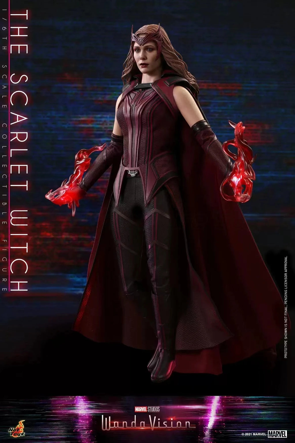 【MT】Hot Toys TMS036 Marvel "WandaVision" Scarlet Witch 1:6 Scale Collectible Doll 28cm Movie Character Model Toy Gift Collection