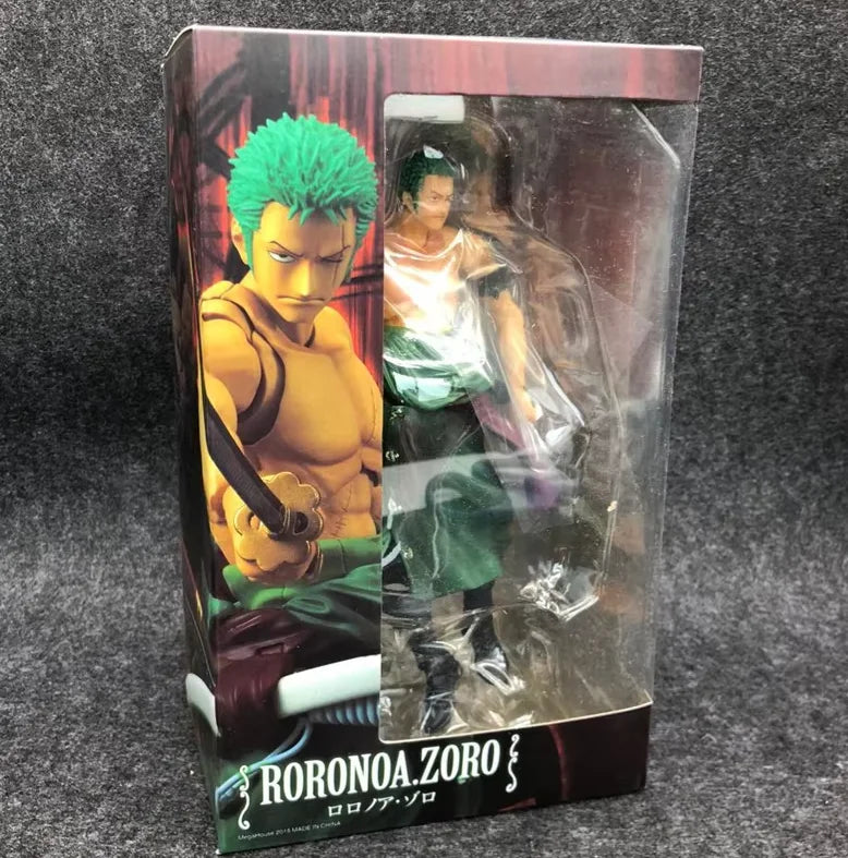 Anime One Piece 18cm BJD Roronoa Zoro Joints Moveable PVC Action Figure Collection Model Toys