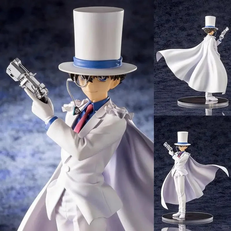 25cm Comic Series Kaito Kid Kuroba Kaito Figure Desktop Computer Case Decoration KO Model Doll Boys Trendy Toy Gifts Collectible