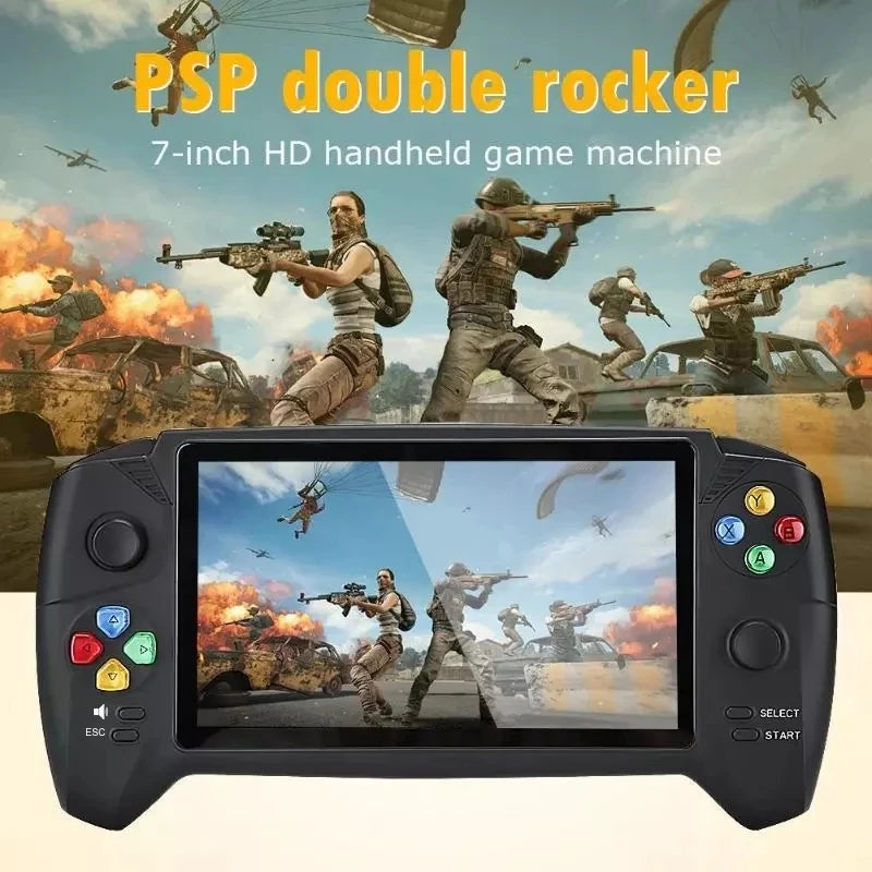 2023 NEW Handheld Game Players Classic 7.0 inch Handle Retro Game Console Dual joysticks for PS1 GBA NES FC Game Player New