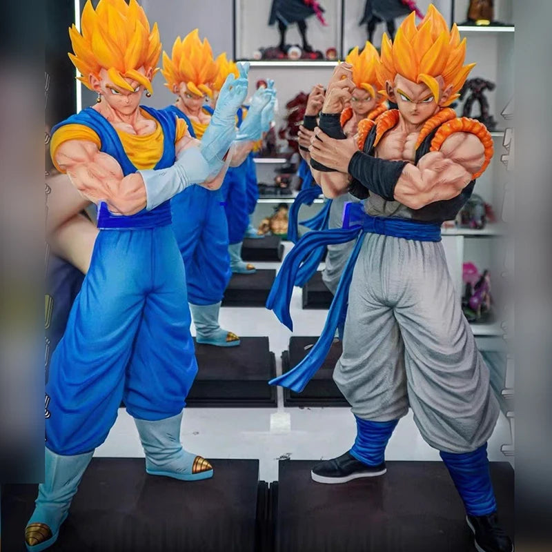 50cm Jt Dragon Ball Anime Figure Double Kings Vegetto Gogeta High Quality Gk Figurine Model Collection Model Ornament Gifts Toys