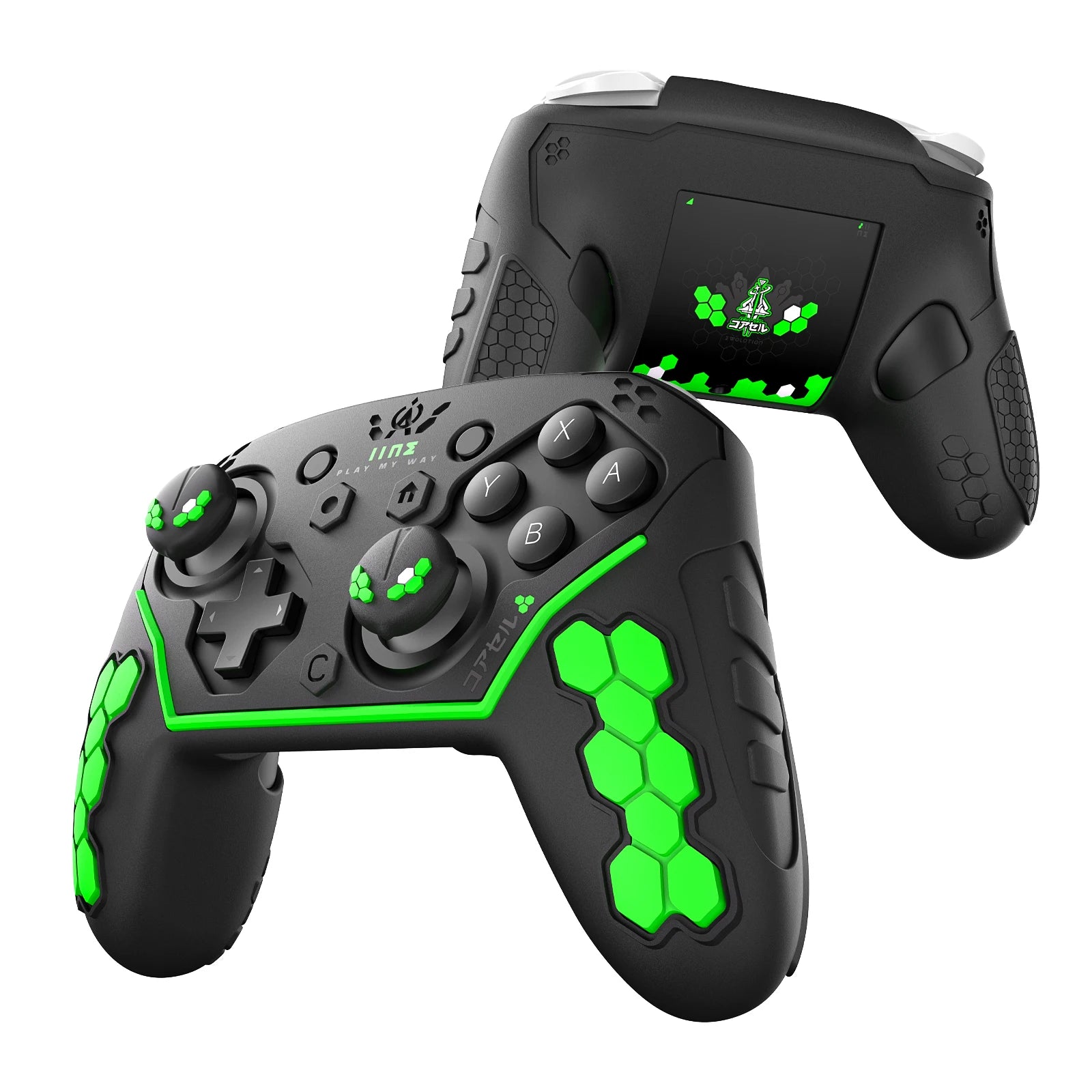 IINE Jormungandr Series for NS2 :Pro Controller ;  Protective Case; Thumb Grips(Set of 8); Magnetic Game Card Case for ; Silicon