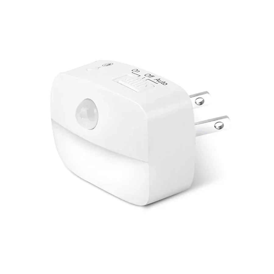 EU US Socket Led Night Light with Motion Sensor AC 85-265V PIR Human Induction Lamp 3 Colors Plug in Wall for Bedroom Hallway