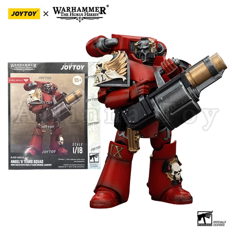 JOYTOY 1/18 Action Figure The Horus Heresy Blood Angels Angel's Tears Squad Legion Praetor in Tartaros Terminator Armour