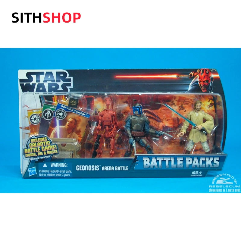 Hasbro Star Wars Republic Obi-Wan Clone Combat Pack 3.75 "Action Figure Tabletop Case Display Can Move Action Toys