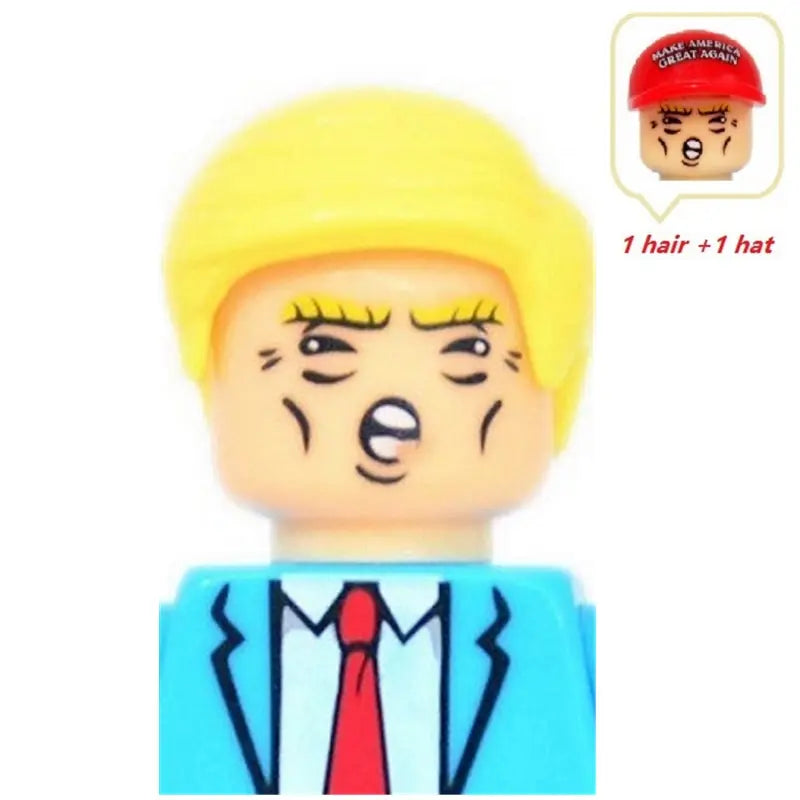 US President USA Figure Blocks