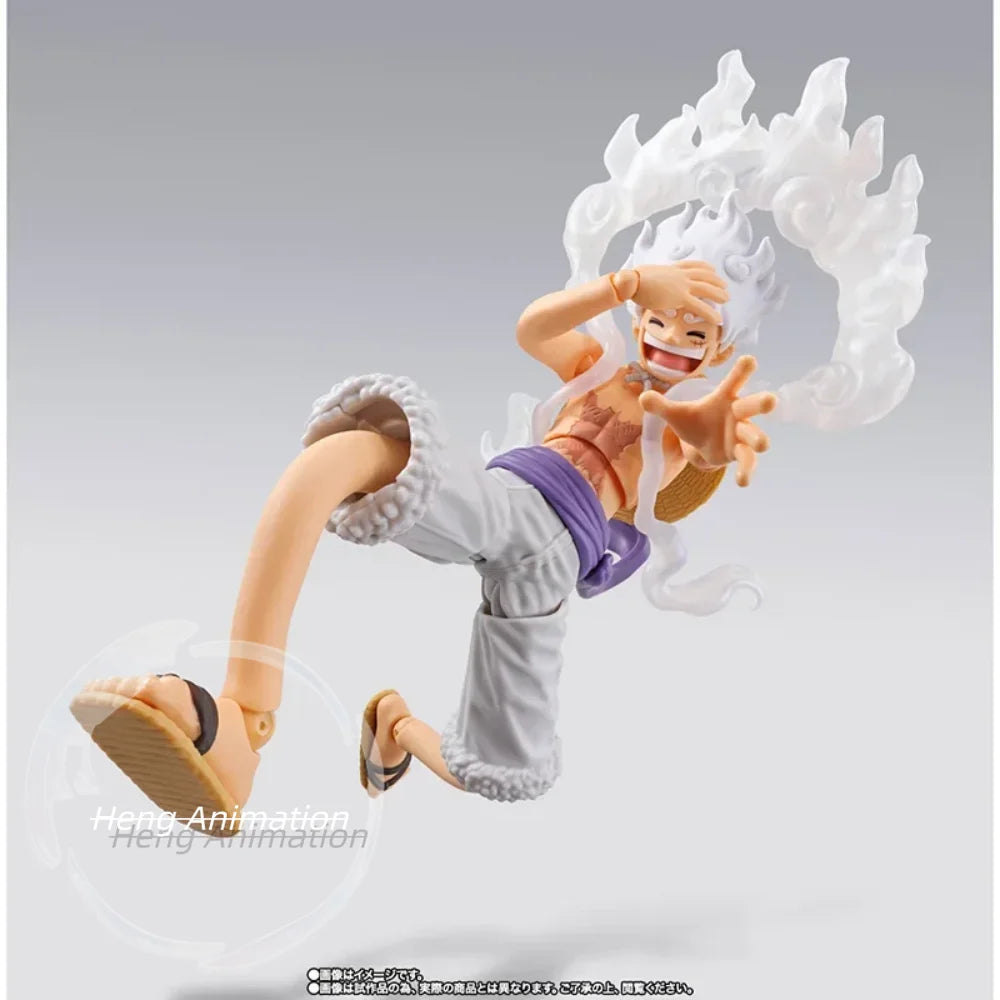 In Stock  Bandai S.H.Figuarts Shf One Piece Future Island Egghead Genuine Monkey D Luffy Gear 5 in Stock Figure Model Toys
